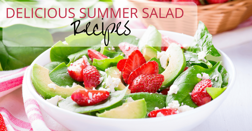 20 Delicious Summer Salad Recipes that are easy to make for work, backyard parties, holiday celebrations, birthday parties, and so much more! It's hard to eat healthy during all the summer fun happening around you, these 20 summer salad recipes will help you choose healthier options!