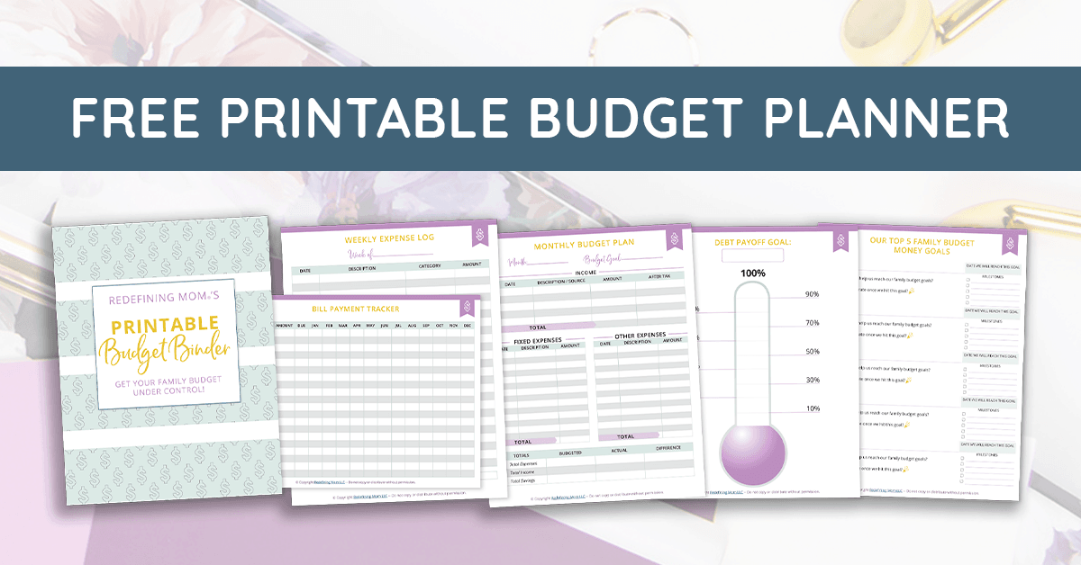 free printable budget planner