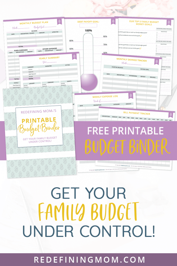 FREE Printable Budget Planner - Redefining Mom®