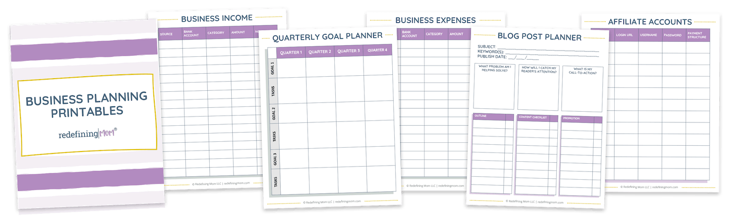 free business tracking printables