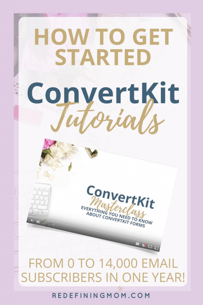 Ultimate Beginner's Guide to Building an Email List with ConvertKit Tutorials / Email marketing tips for online business and bloggers. ConvertKit video tutorials. Email marketing strategy / Email list growth / Make money from home / How to start a blog