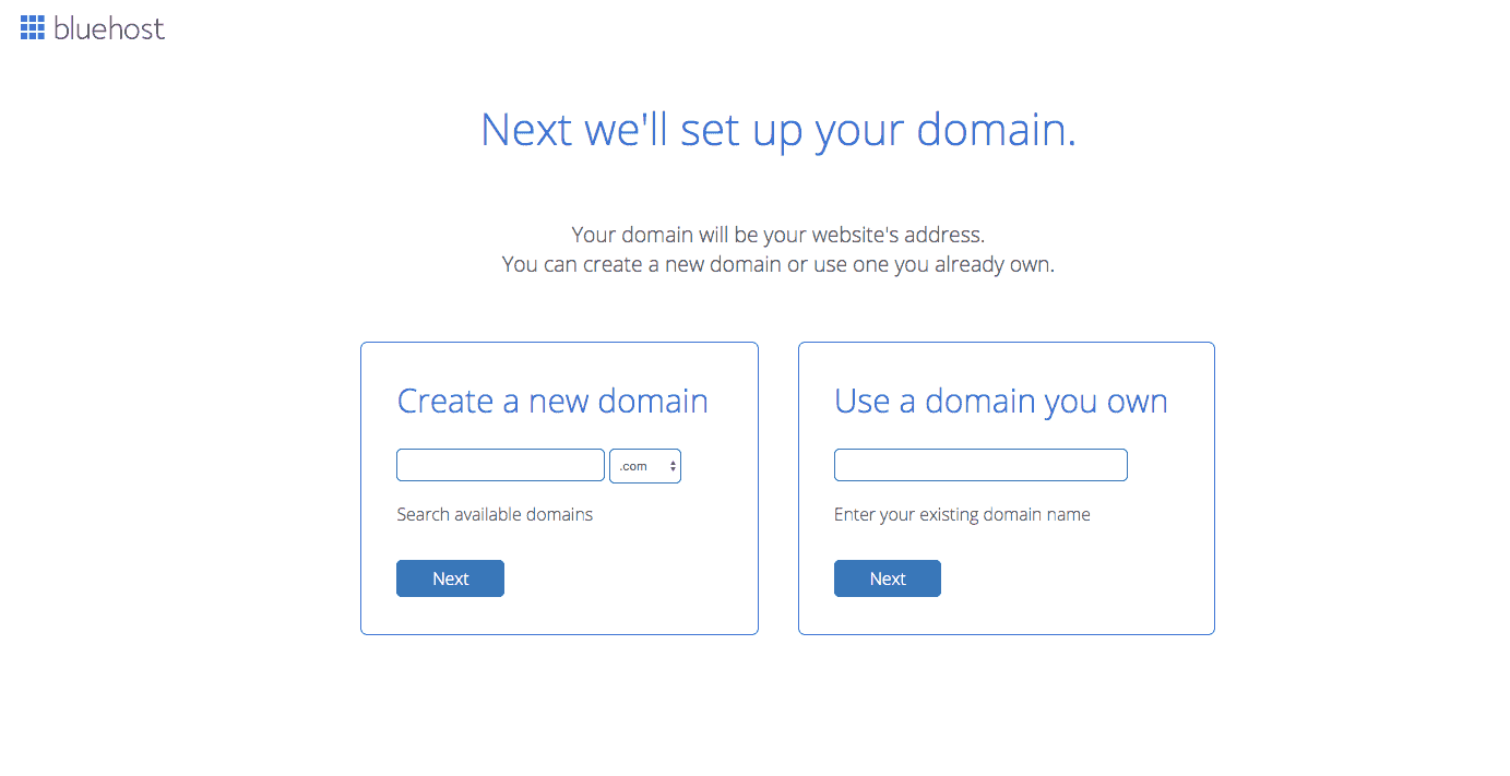 How to register your domain address with Bluehost