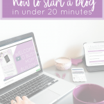 Step-by-step instructions on how to start a blog and make money from home in under 20 minutes! How to start a blog for free / how to start a blog for beginners / start a mom blog / blogging for beginners in 2018 / start an online business