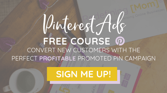 Free Pinterest Ads course sign up form for Pin Practical Ads